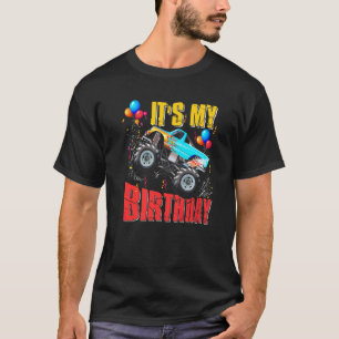 Its My Birthday  Boys Monster Truck Car Matching F T-Shirt