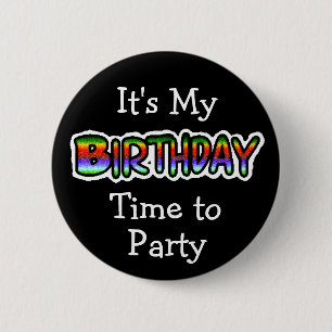 It's My Birthday Button