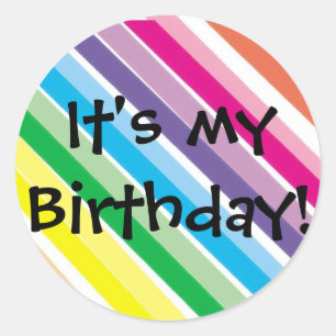It's My Birthday! Classic Round Sticker