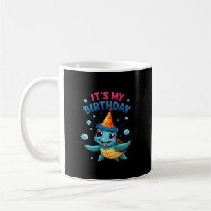 It's My Birthday Cute Sea Turtle Ocean Birthday Pa Coffee Mug