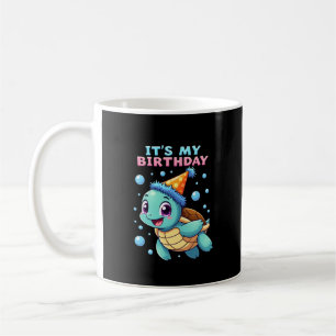 It's My Birthday Cute Sea Turtle Ocean Birthday Pa Coffee Mug