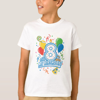It's My Birthday! Eight Years Old Boy's Tee