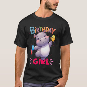 It's My Birthday for Girls hippo cute hippo birthd T-Shirt