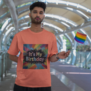 It's My Birthday Geometric Confetti T-Shirt