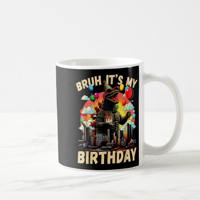 It's My Birthday Kaiju Birthday Party Japan Monste Coffee Mug (Right)