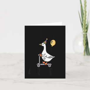 Its My Birthday Matching Funny Goose Family Women  Card