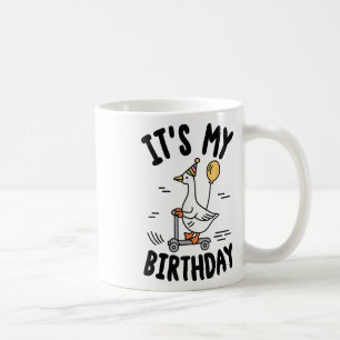 Its My Birthday Matching Funny Goose Family Women  Coffee Mug