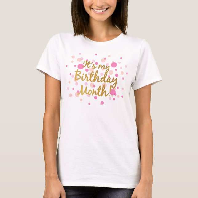 It's My Birthday Month Plus Size V-Neck T-Shirt (Front)