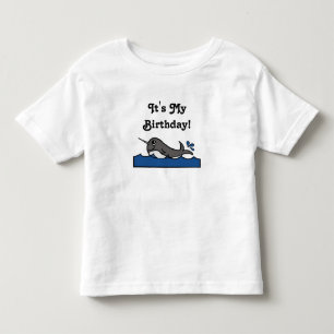 It's My Birthday Narwhal Toddler T-Shirt