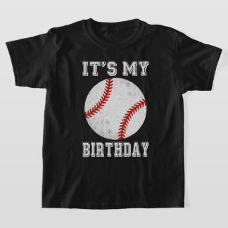 It's My Birthday Party Baseball Vintage Sports T-Shirt