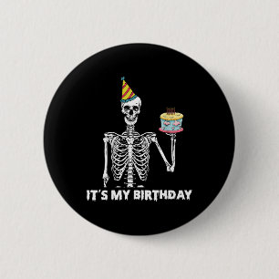 It's My Birthday Party Happy Halloween Birthday  6 Cm Round Badge