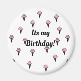 Its my birthday! pin magnet