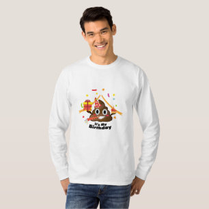 It's My Birthday Poop Emoji kids Boy Girl Party T-Shirt