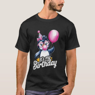 It's My Birthday Retro Vintage Monkey Girls T-Shirt