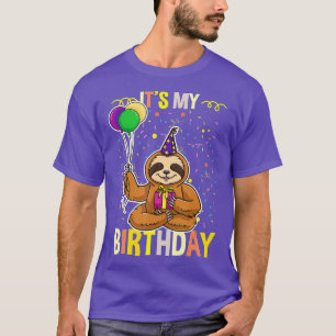 Its My Birthday Sloth Animal T-Shirt