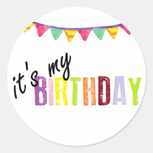 its my birthday sticker