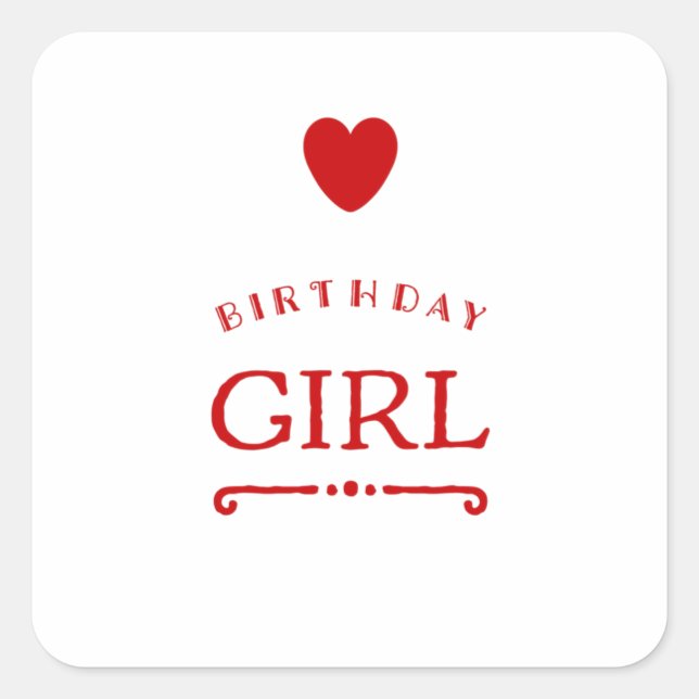 Its My Birthday Today Square Sticker (Front)