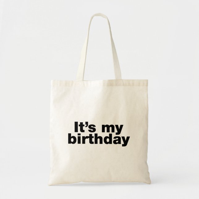 It's my birthday tote bag (Front)