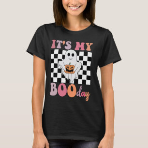 It's My Boo Day Cute Halloween Birthday Ghost Pump T-Shirt