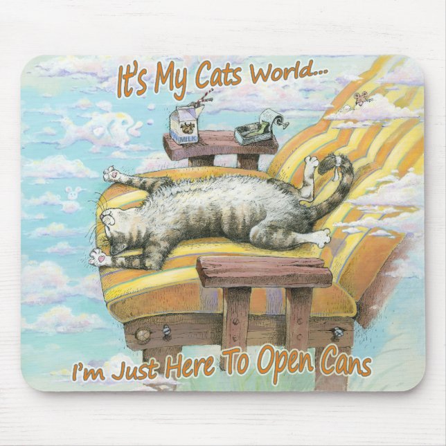 It's My Cats World Mouse Pad (Front)