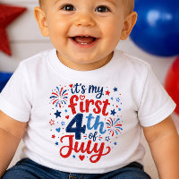 It's My First 4th of July Baby Shirt