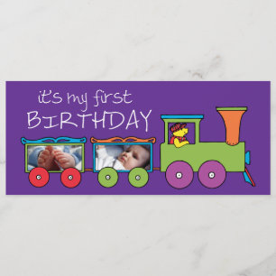 It's My First Birthday Train Invite