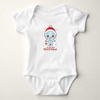 It's m'y first christmas baby bodysuit
