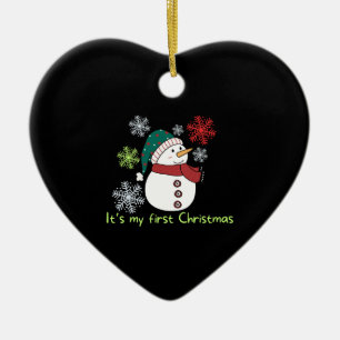 It's my first Christmas Ceramic Ornament