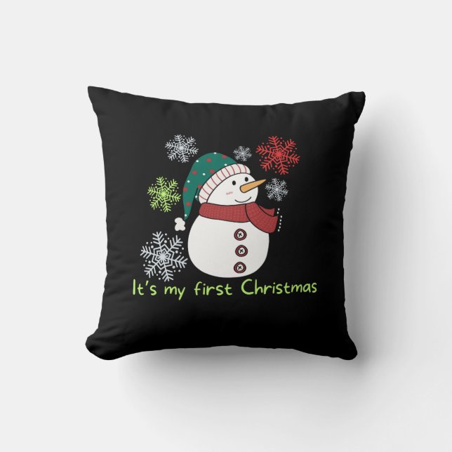It's my first Christmas Cushion (Front)