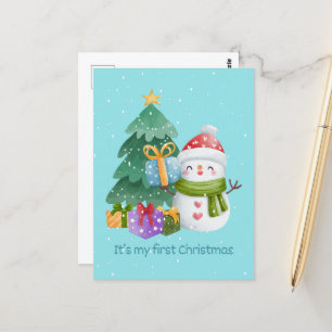 It's My First Christmas   Postcard
