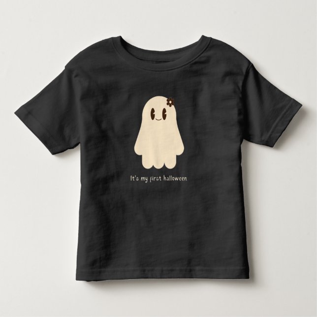 It's My First Halloween Cute Ghost  Toddler T-Shirt (Front)