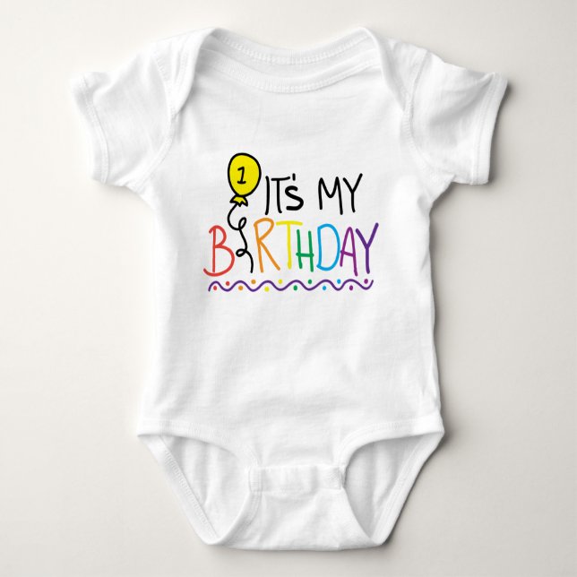 It's my firts birthday baby bodysuit (Front)