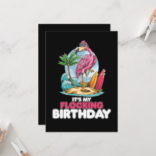 It's My Flocking Birthday Flamingo Invitation
