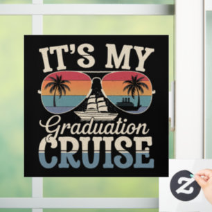 It's My Graduation Cruise Graduate Trip Ship Retro
