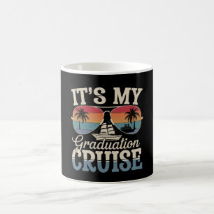 It's My Graduation Cruise Graduate Trip Ship Retro Coffee Mug