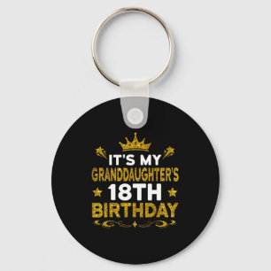 Its My Granddaughters 18th Birthday Happy 18 Years Key Ring
