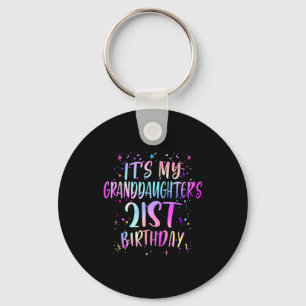 Its My Granddaughters 7th Birthday Happy 7 Years O Key Ring