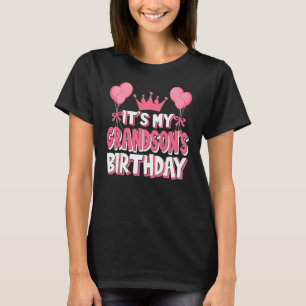 It's My Grandson's Birthday Celebration T-Shirt