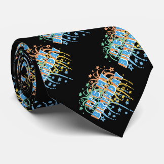 It's My Happy Birthday Unisex Fireworks Colourful Tie