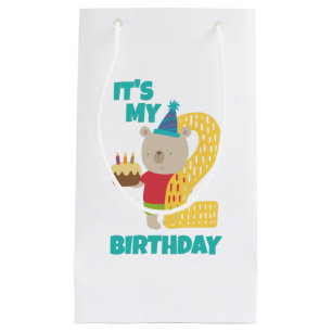Its My Second Birthday, 2nd Birthday Small Gift Bag