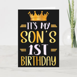 It's my son's 1st birthday happy 1 years old It's  Card