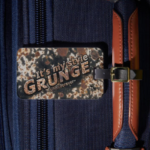 It's my style GRUNGE Rusty Letters Luggage Tag