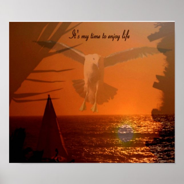 It's My Time_ Poster_by Elenne Boothe Poster (Front)