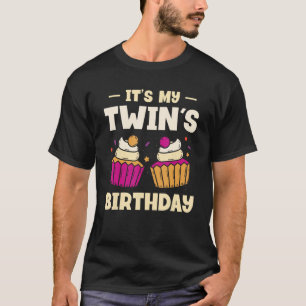 It's My Twin's Birthday Celebrate Twin Cute Twins T-Shirt