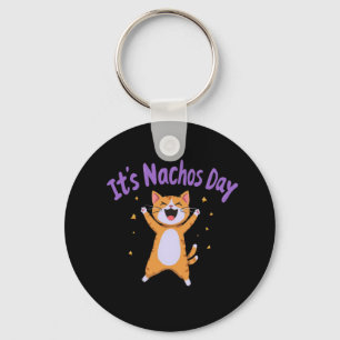 It's Nacho's Day Cute Cat Humour for Cat Lovers Key Ring