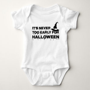 It's never too early for halloween baby bodysuit