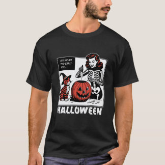 It's Never Too Early for Halloween, Black Cat Hall T-Shirt