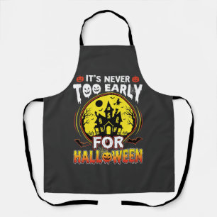 It's Never Too Early for Halloween Haunted House Apron