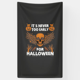 Its Never Too Early Halloween Skull Vine Wings_1 Banner