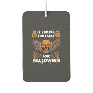 Its Never Too Early Halloween Skull Vine Wings_1 Car Air Freshener